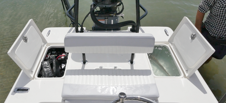 Flats Boat Storage Compartments - Spyder